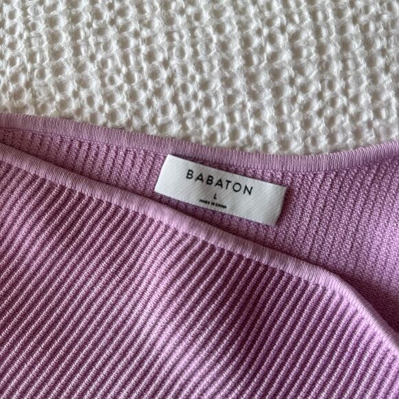 Aritzia Women's Pink and Purple Crop-top - Picture 3 of 3